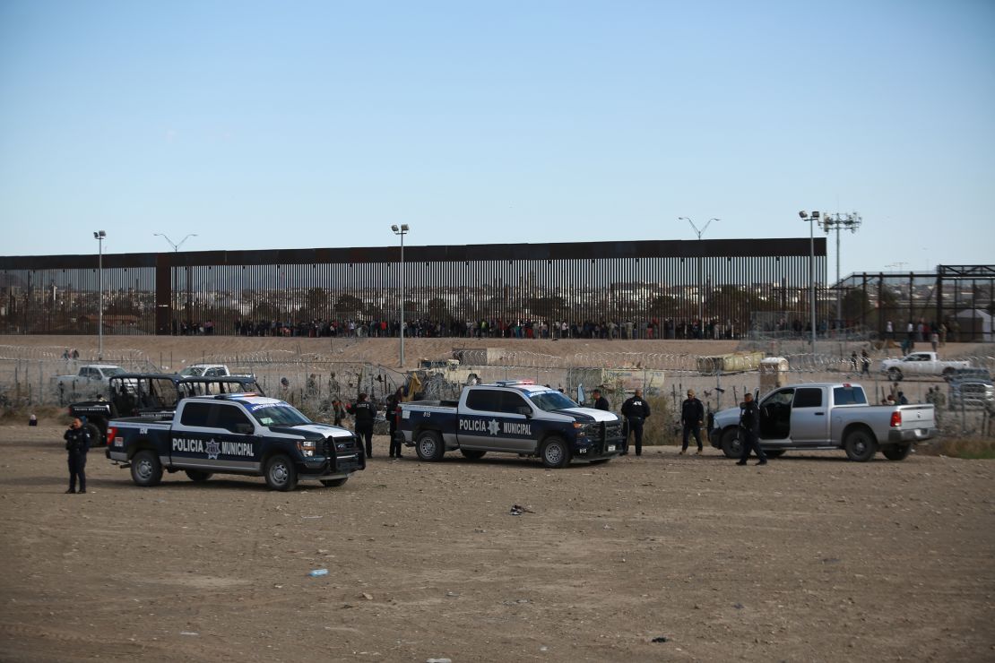 Mexican Municipal Police in Ciudad Juarez, Mexico, on March 21.