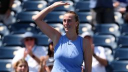Petra Kvitova's tennis career ended at the US Open in a first-round loss to Diane Parry.