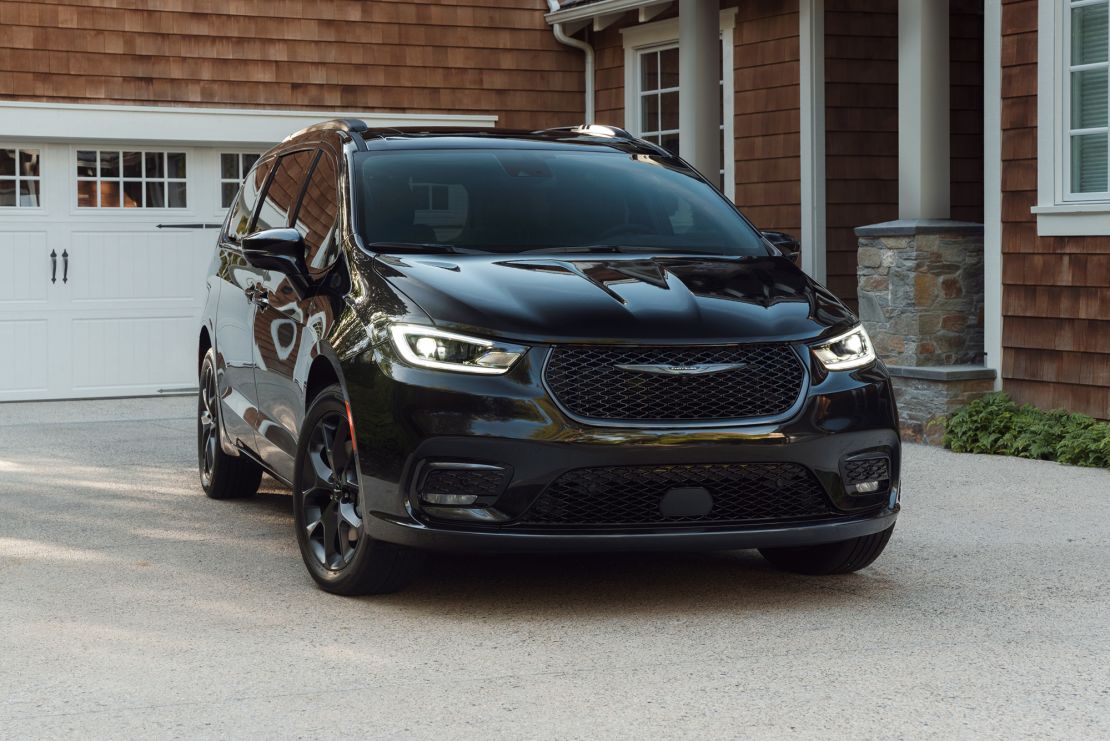 The dark look of this 2024 Chrysler Pacifica Limited S was inspired by designer Ralph Gilles' own blacked-out van.
