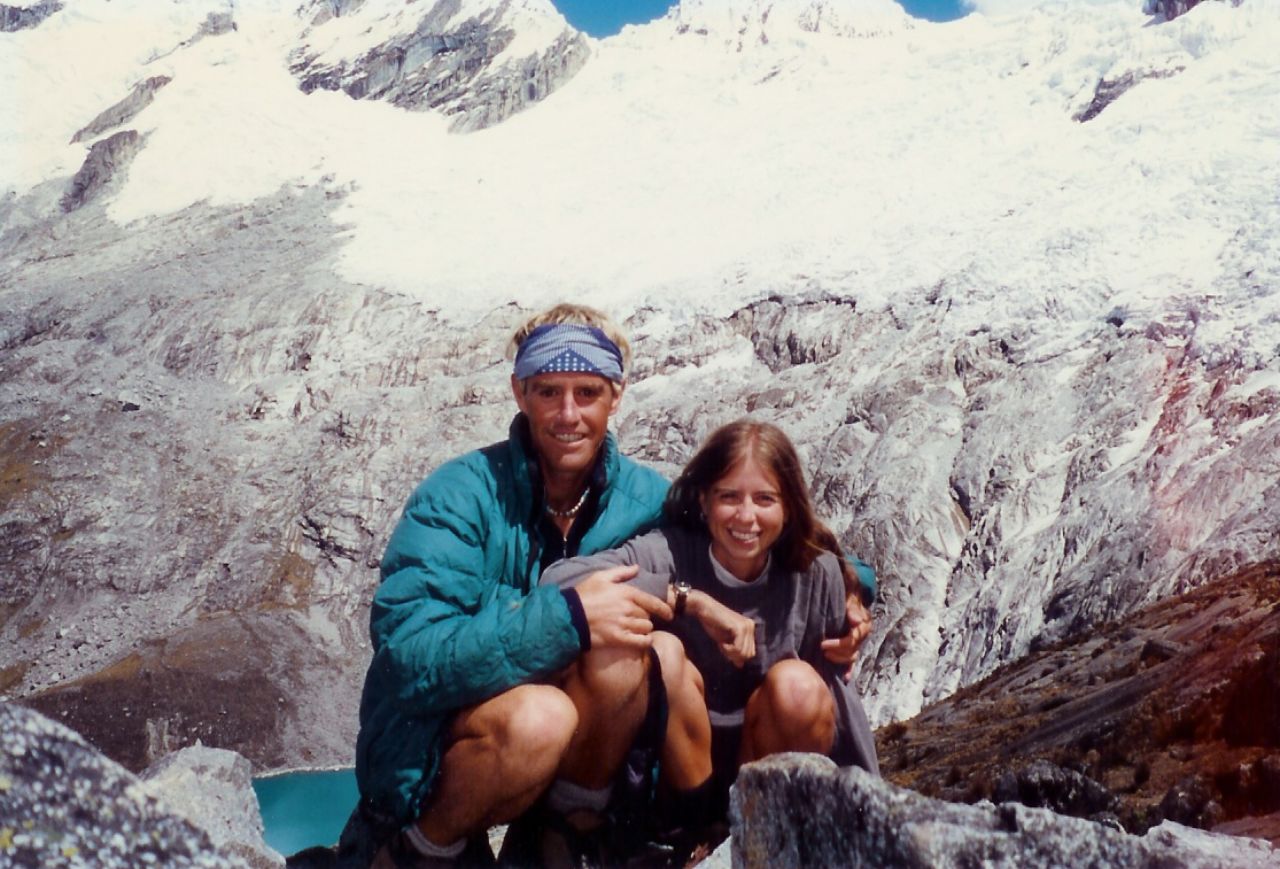 Tim and Tracy loved hiking the Cordillera Blanca mountain range in Peru. Tracy says this shot -- their first picture together -- is one of her favorite photos.