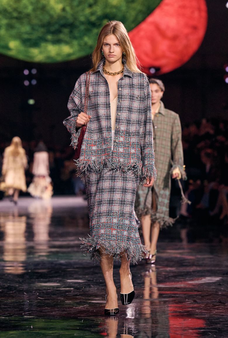 The collection included numerous references to Chanel's past as interpreted by Blazy.