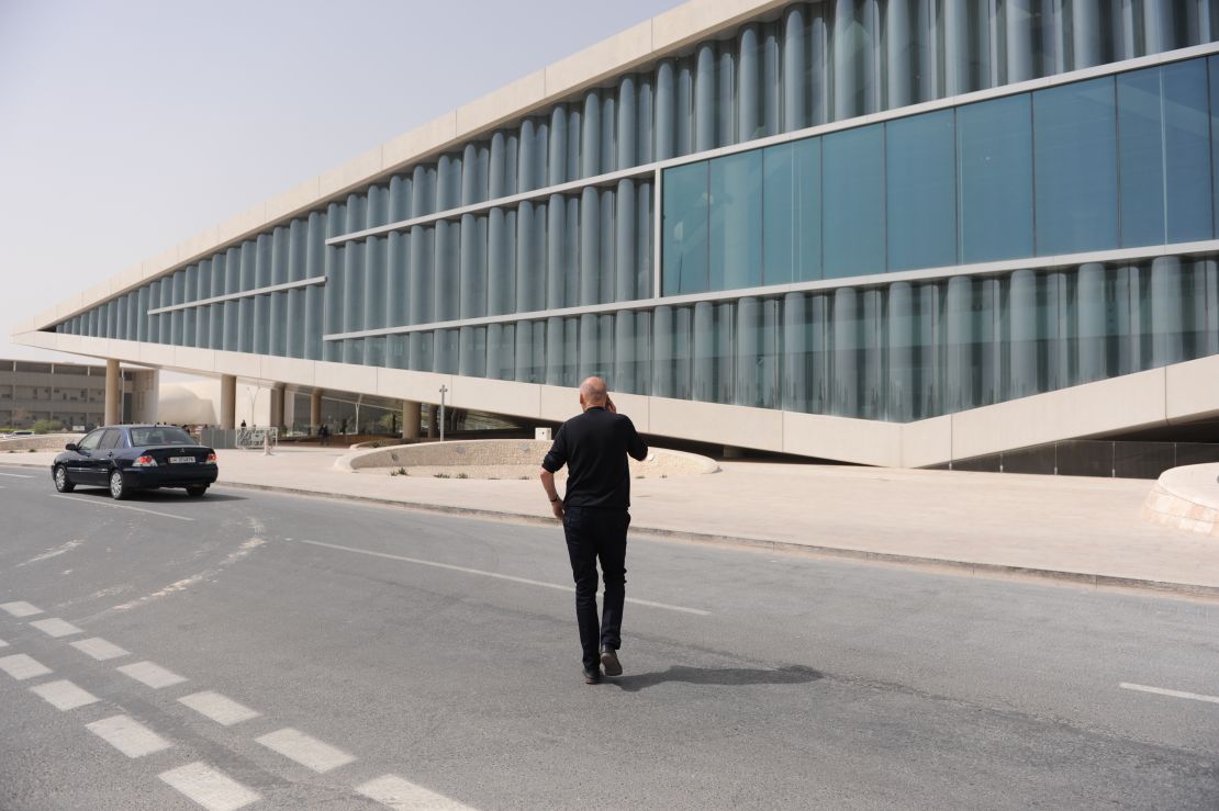 Koolhaas outside the Qatar National Library. "Every single building is so much work," he said. "I’m not saying that as a victim, but it’s so much work.”
