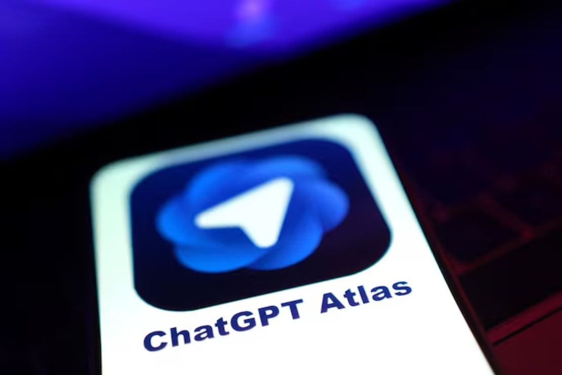 El logotipo de ChatGPT Atlas se ve en esta ilustración tomada el 21 de octubre de 2025.