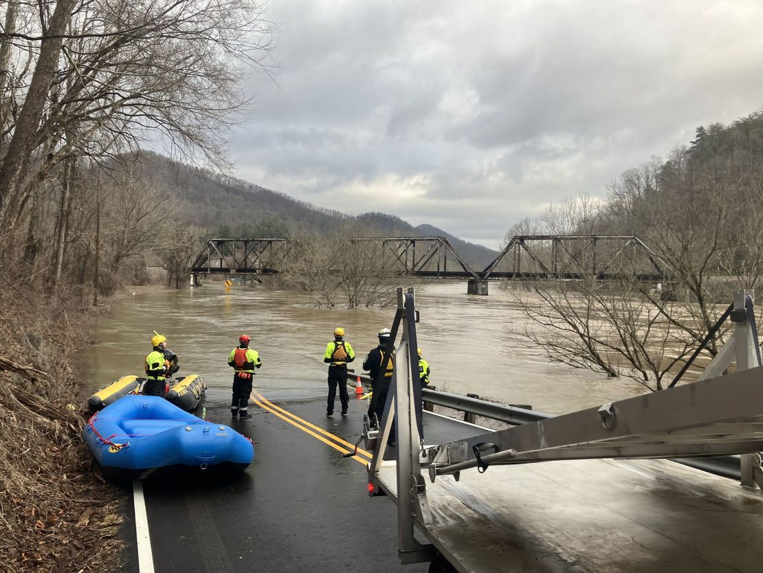 Crews with multiple agencies assisted with water rescues in southwest Virginia on Sunday amid ongoing flooding in the area.