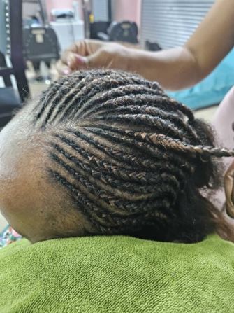 The organic hair is ideal for braiding, says Tumusiime. Unlike synthetic alternatives, Cheveux Organique’s product can easily be styled, treated and colored. The hair is made to order and sells for $50 for 150g.