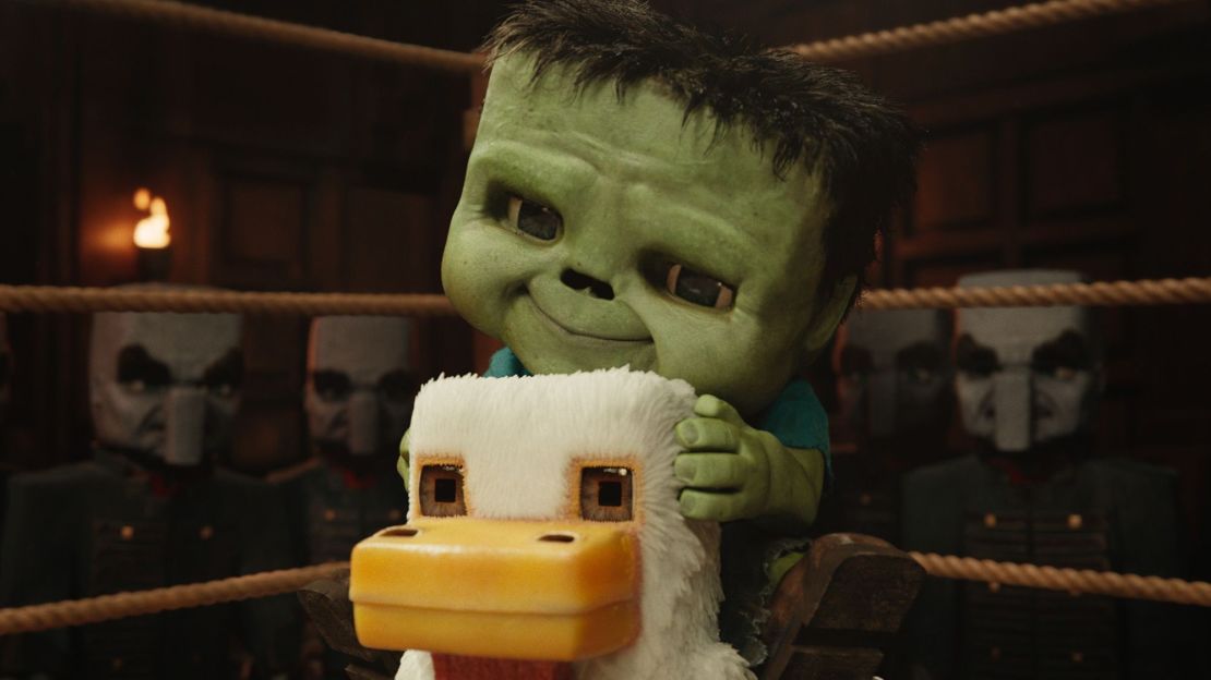 Chicken Jockey de "A Minecraft Movie".