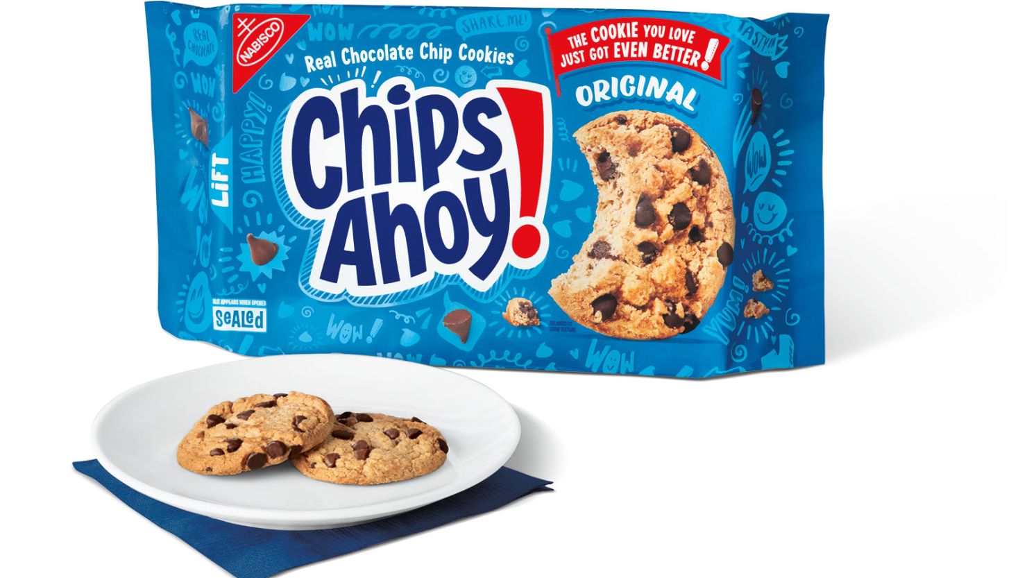Chips Ahoy!, a 60-year-old cookie brand, is unveiling a new recipe for its original chocolate chip cookie.