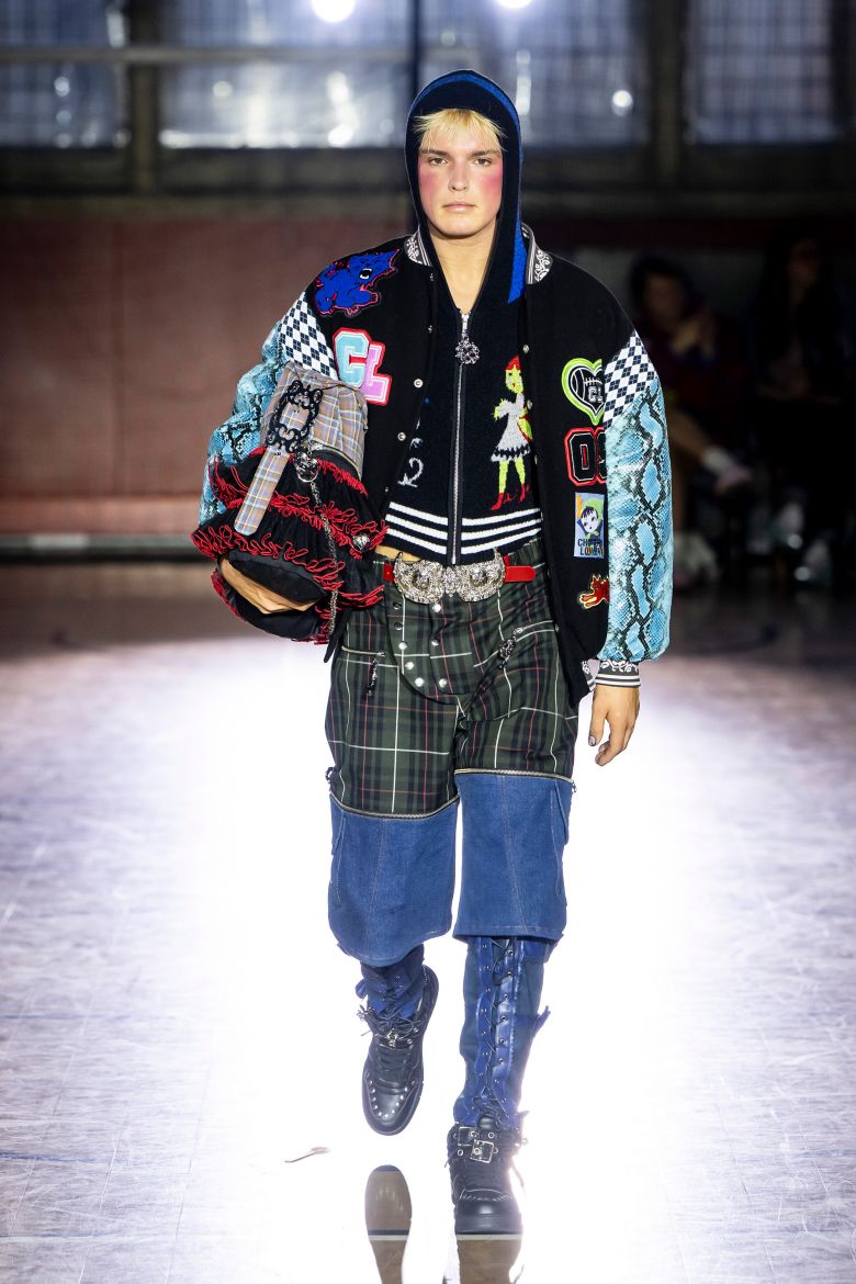 Chopova Lowena redesigned classic letterman jackets in their own maximalist style.