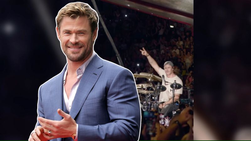 Chris Hemsworth se convierte en el baterista de Ed Sheeran por una noche