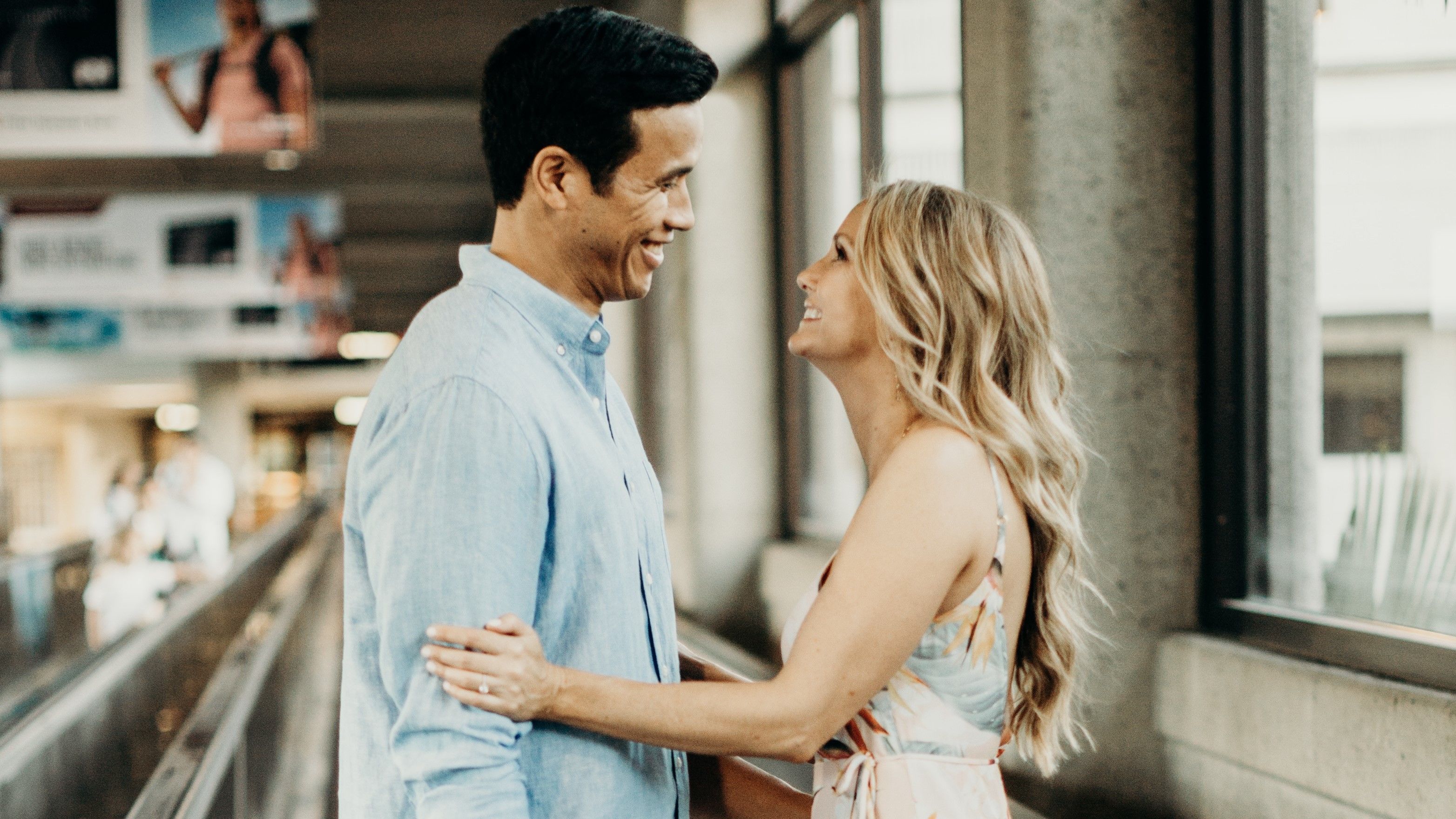 Christian Friese was trying to find her way at Honolulu Airport when Aaron Maluo stepped in and showed her the way to her gate. Christian and Aaron instantly connected, but assumed they'd never see each other again.