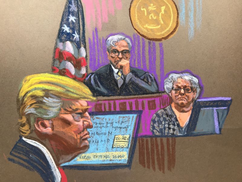 Deborah Tarasoff, who works in the Trump Organization's accounting department, was questioned by prosecutors on Monday, May 6.