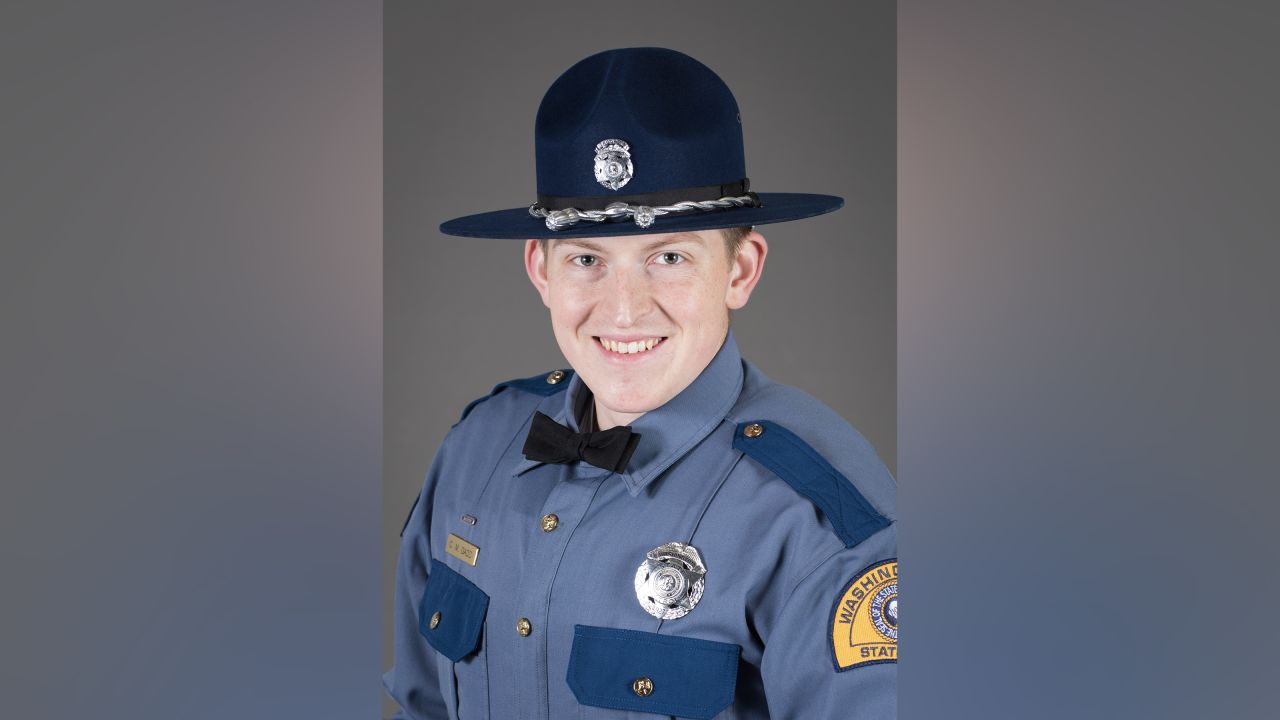 Washington State Patrol trooper Christopher Gadd was killed after being struck by a motorist on Saturday, officials said.