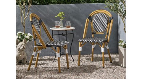 Christopher Knight Home Gwendolyn Outdoor French Bistro Chairs, Set of 2