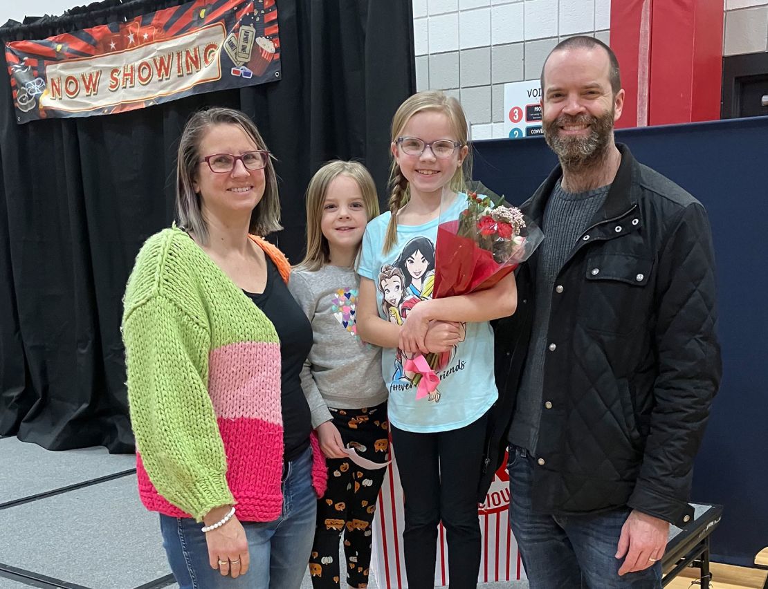 The Clark family. Their two daughters are part of Daviss County Public Schools in Kentucky.