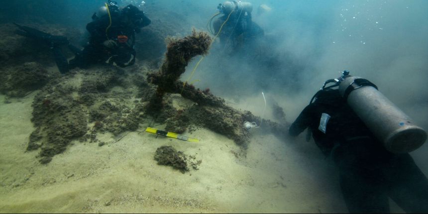 Multiple anchors were found at the site.
