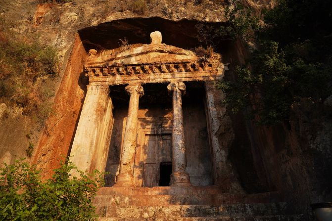 <strong>Golden ruins: </strong>This tomb above Fethiye once housed the remains of Aminthas, the “son of Hermapias." It's a great place to sit during sunset over the port.