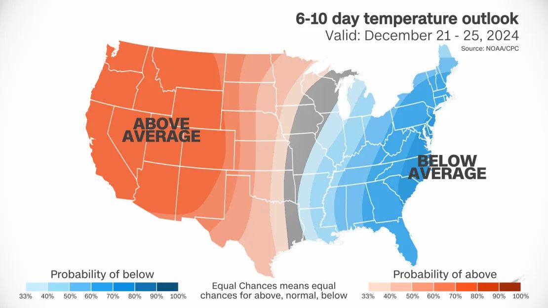 Clima EE.UU. Navidad y Nochebuena