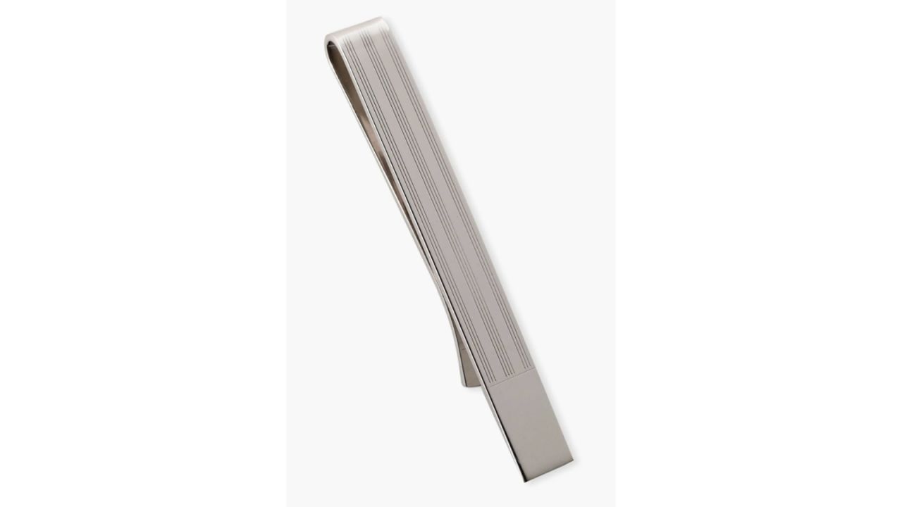 clip tie silver