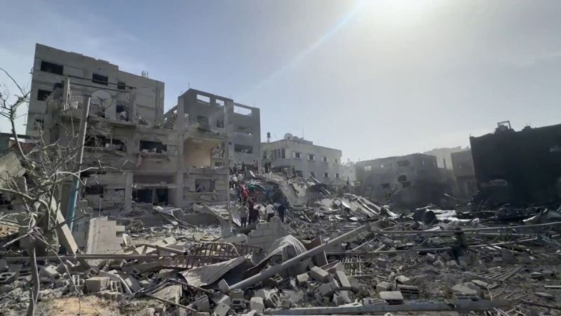 Así quedó un barrio de Gaza después de un ataque aéreo israelí | CNN
