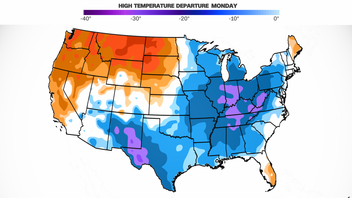 Forecast: Coldest temperatures this winter coming to Eastern