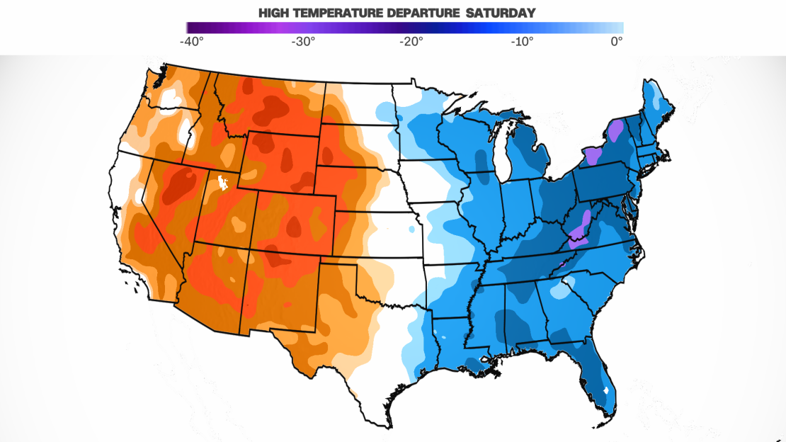 Cold air across the East will not help those trying to travel for the holidays.