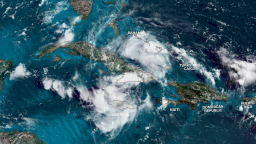 Potential Tropical Cyclone Four churns over eastern Cuba on Friday morning.
