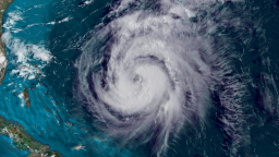 Hurricane Ernesto over the Atlantic Ocean on August 15, 2024.