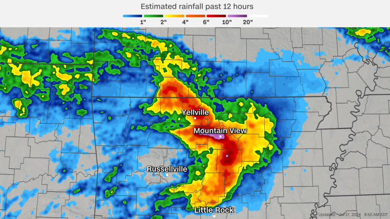 Severe Flash Floods Hit Marion County, Arkansas