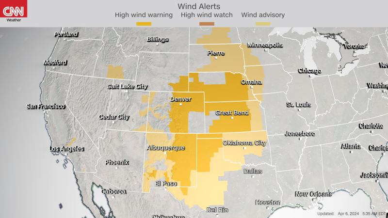 Hurricane-force winds expected from the Southern Rockies to the High ...