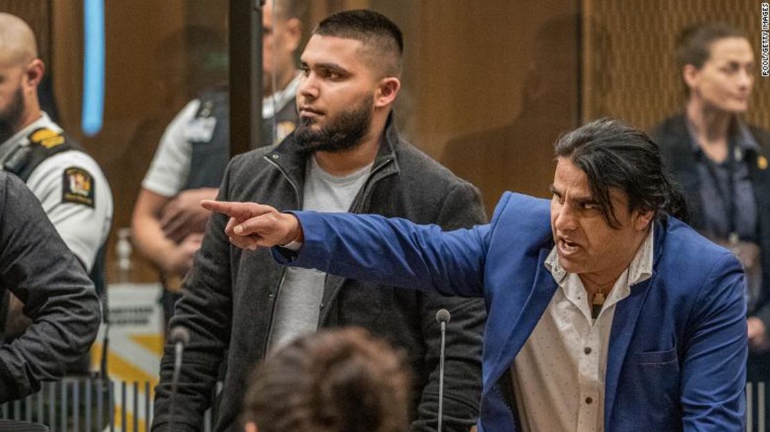 Abdul Aziz Wahabzadah durante la sentencia a Brenton Tarrant el 26 de agosto en Christchurch, Nueva Zelandia.