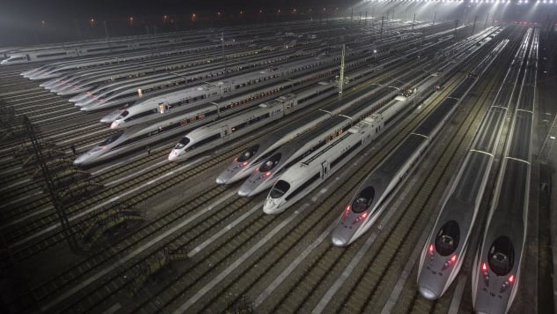 Con 37.900 kilómetros de líneas, China tiene la red de trenes de alta velocidad más grande del mundo. Crédito: Wang He/Getty Images AsiaPac/Getty Images