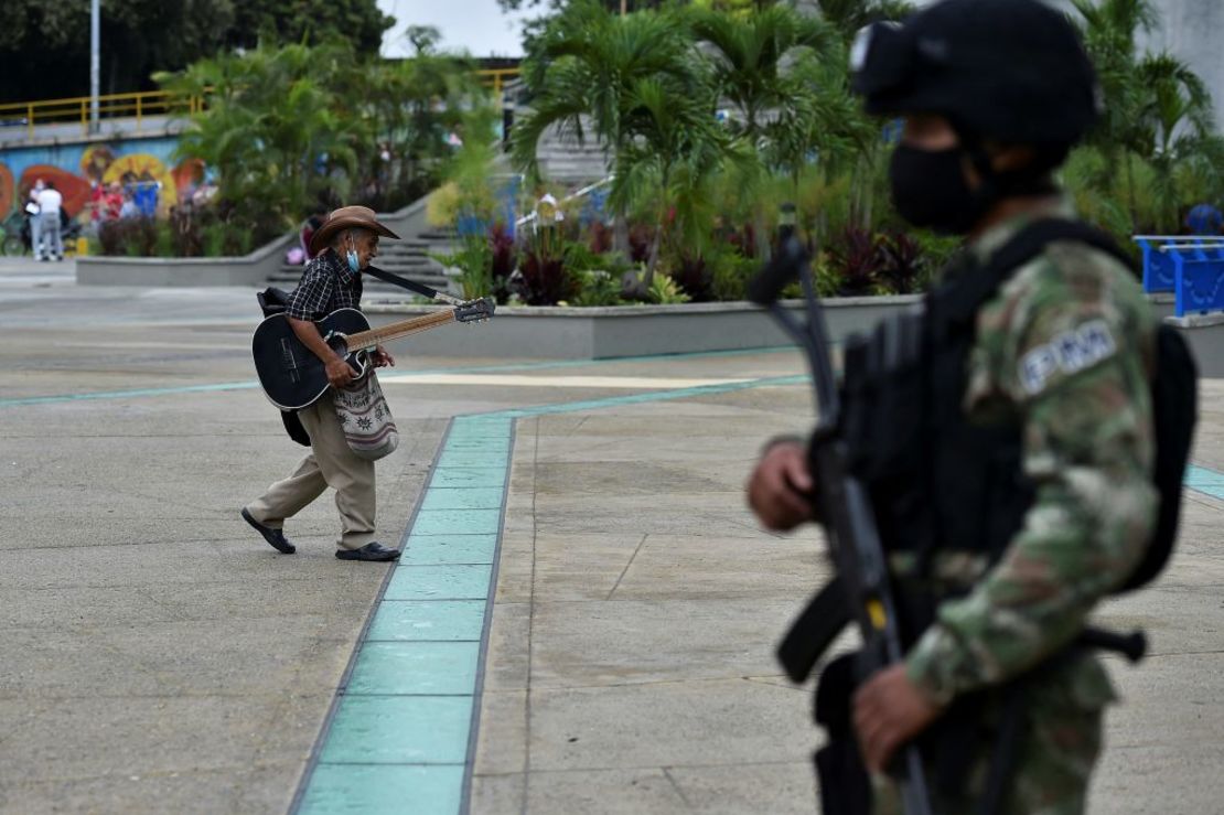 Cali, Colombia, el 29 de mayo de 2021. Crédito: LUIS ROBAYO/AFP via Getty Images