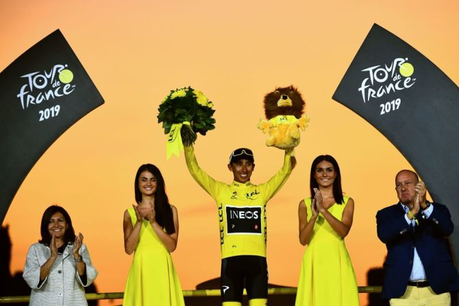 Egan Bernal ganó en julio de 2019 el Tour de France, por lo que solo le falta la Vuelta a España para tener corona en las tres grandes carreras del ciclismo profesional.