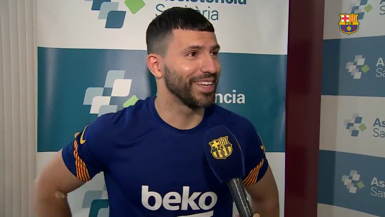 CNNE 1004602 - aguero da sus primeras palabras como jugador del barca