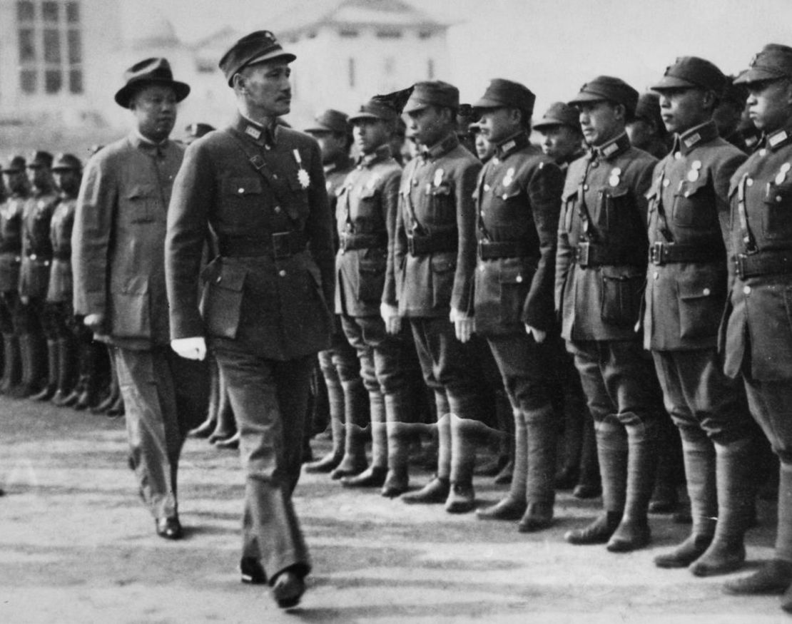 El líder del Kuomintang, Chiang Kai-shek, en Taiwán en la década de 1950.