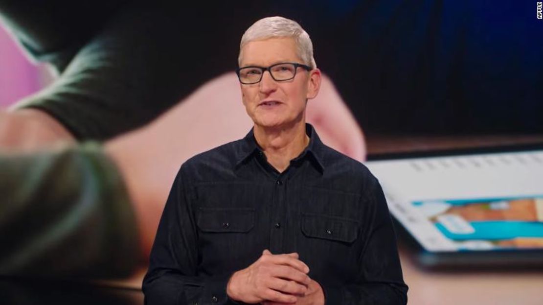 El CEO de Apple, Tim Cook, habló durante una conferencia magistral para dar comienzo a la WWDC 2021. El evento se produce en un momento en el que Apple se enfrenta a un renovado escrutinio sobre cómo trata a los desarrolladores de aplicaciones.