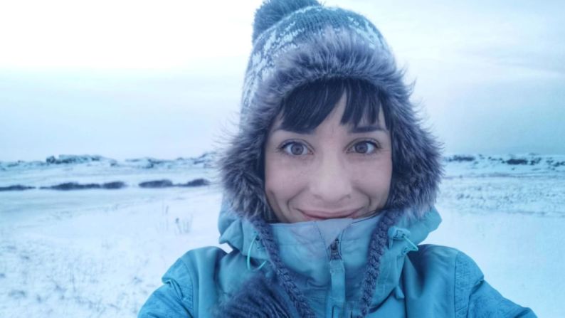 Reina de hielo: Miozzo nunca había estado en Noruega y siempre había preferido viajar a destinos cálidos. Foto: Valentina Miozzo/ViaggiareLibera