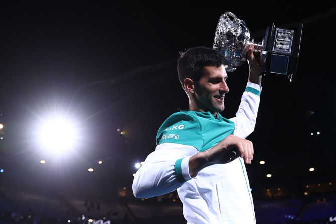 El 21 de febrero de este año, Djokovic inició con el pie derecho su camino por los Grand Slam de 2021, esto al ganar el Abierto de Australia ante el ruso Daniil Medvedev.