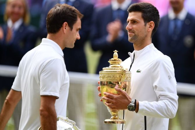 El serbio ganó su último Wimbledon ante el suizo Roger Federer el 14 de julio de 2019. De hecho, Djokovic es el campeón vigente de este torneo pues en 2020 no se jugó por la pandemia de covid-19.