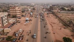 An aerial view of Ouagadougou, on November 5, 2020. (Photo by OLYMPIA DE MAISMONT / AFP)