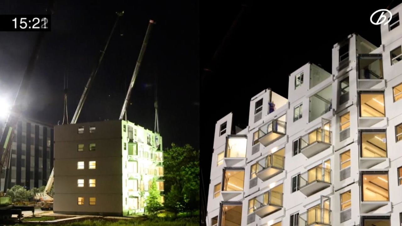 CNNE 1016755 - construyen un edificio de 10 pisos en menos de 29 horas