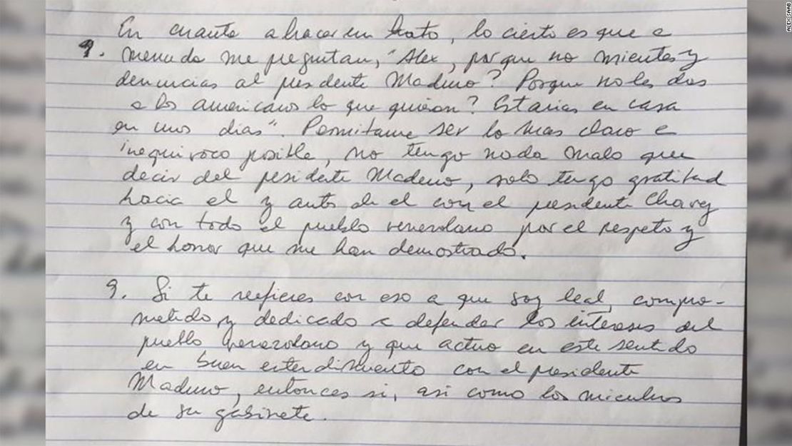 El empresario colombiano Alex Saab responde a las preguntas de CNN en carta desde Cabo Verde.