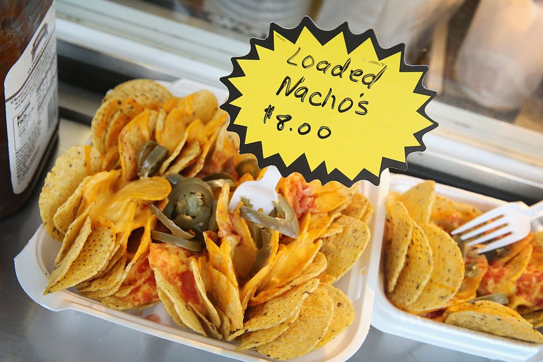 Venta de nachos en Estados Unidos, donde se han vuelto populares.