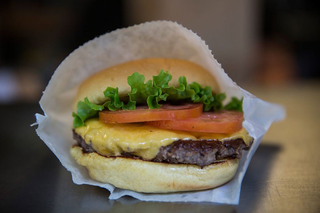 Hamburguesa de Shake Shack en Nueva York.