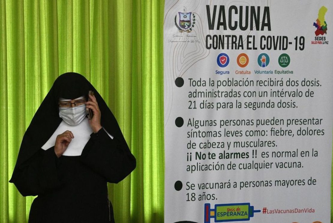 Vacunación contra el covid-19 en Bolivia.