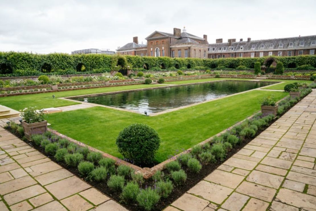 En esta imagen que facilitó el Palacio de Kensington, se ve el nuevo diseño del Sunken Garden.