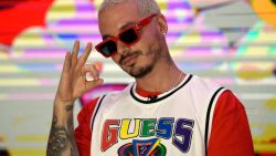 Colombian musician and composer Jose Alvaro Osorio Balvi aka J Balvin poses during a photo call at the Universal Music offices in Mexico City on March 3, 2020. - Colombian musis star J Balvin launched his new album "Colors" on March 19, 2020 after consulting his fans through social media in times of the new coronavirus, COVID-19. (Photo by ALFREDO ESTRELLA / AFP)