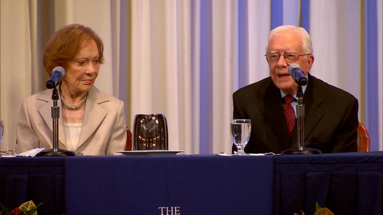 CNNE 1027499 - jimmy y rosalynn carter celebran su 75 aniversario de boda