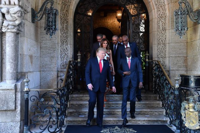 Jovenel Moïse compartió en 2019 con Donald Trump la Cumbre de Líderes del Caribe.