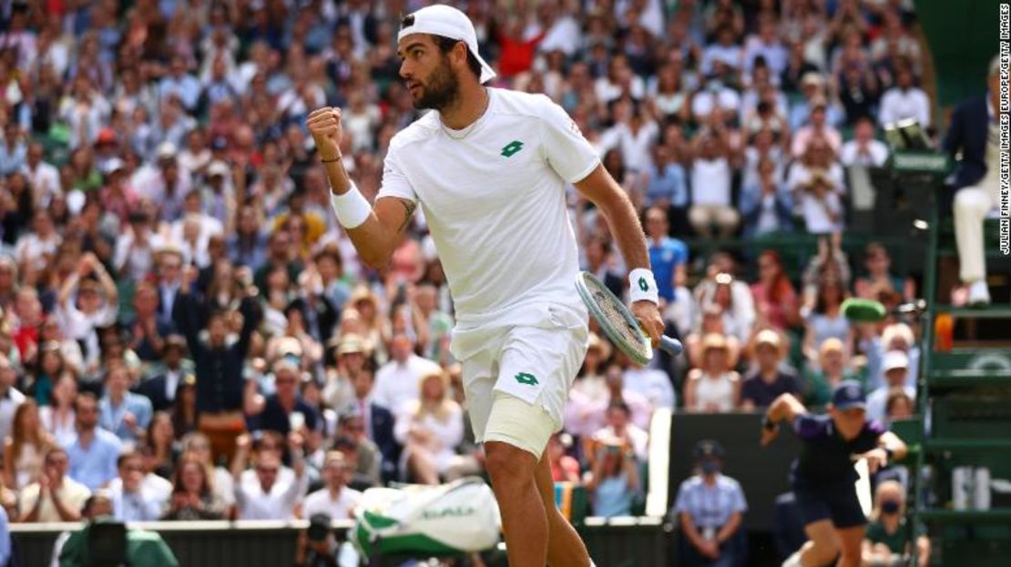 Matteo Berrettini no desentonó en su primera final de un Grand Slam.